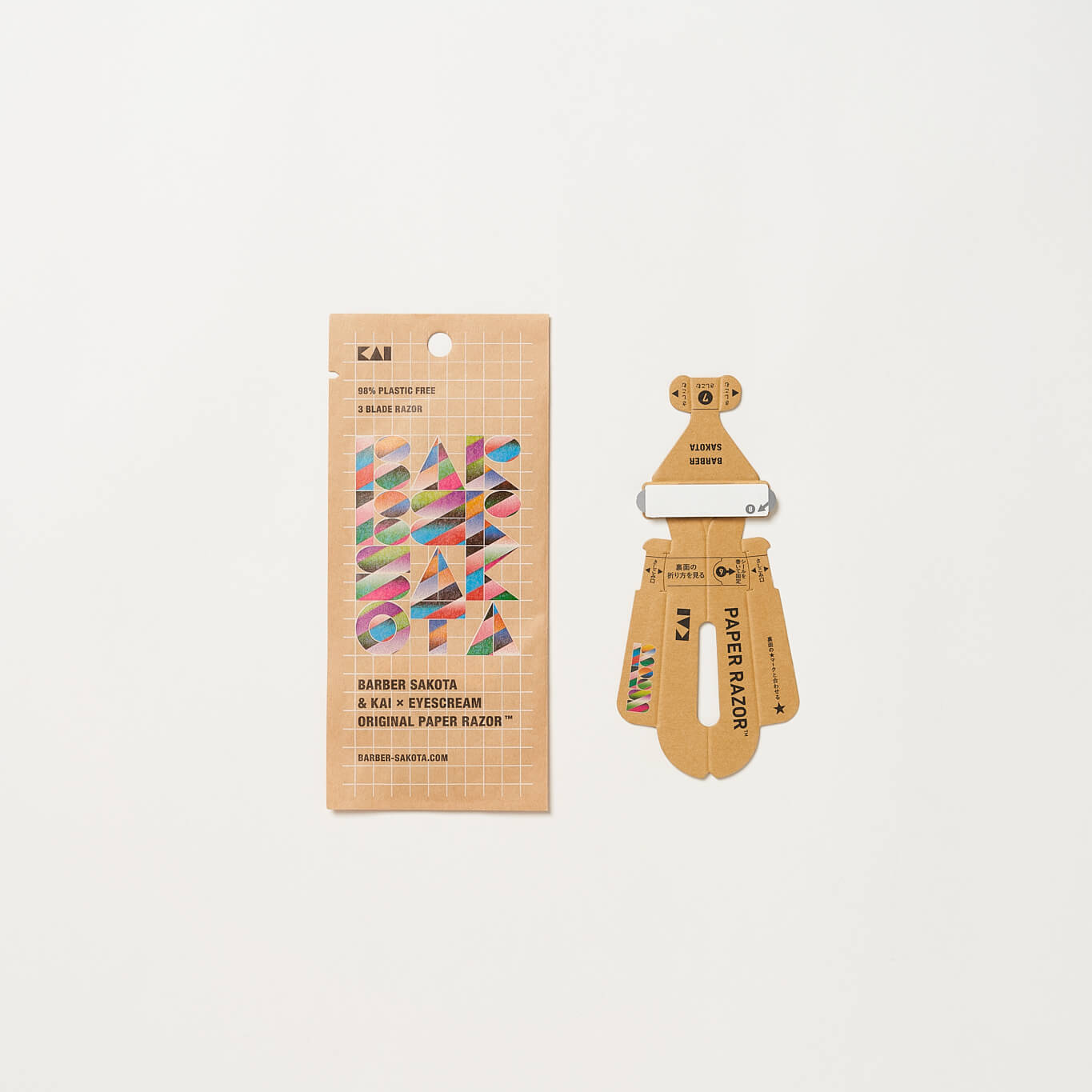 カルチャースポットとしても注目の「BARBER SAKOTA」と「紙カミソリ®」がコラボレーション